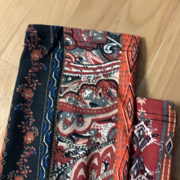 ❌DONATED❌Cherish Black Orange Multi-color High Waisted Buttery Soft Leggings - Picture 7 of 13